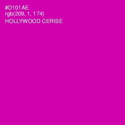 #D101AE - Hollywood Cerise Color Image