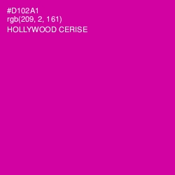 #D102A1 - Hollywood Cerise Color Image