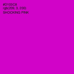 #D103C8 - Shocking Pink Color Image