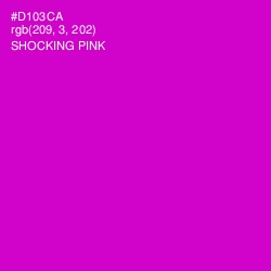 #D103CA - Shocking Pink Color Image