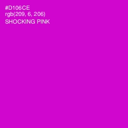 #D106CE - Shocking Pink Color Image