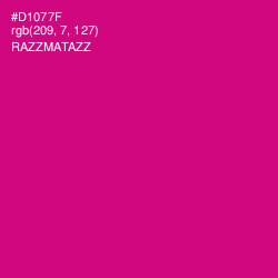 #D1077F - Razzmatazz Color Image