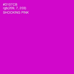 #D107CB - Shocking Pink Color Image