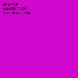 #D107CE - Shocking Pink Color Image