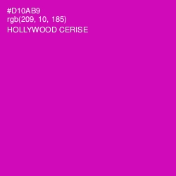 #D10AB9 - Hollywood Cerise Color Image