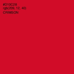 #D10C28 - Crimson Color Image