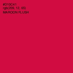 #D10C41 - Maroon Flush Color Image