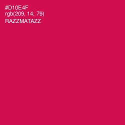 #D10E4F - Razzmatazz Color Image