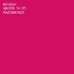 #D10E61 - Razzmatazz Color Image