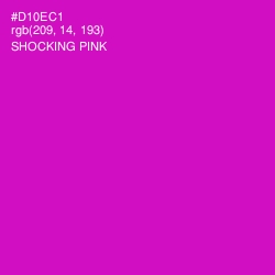 #D10EC1 - Shocking Pink Color Image