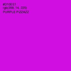 #D10EE1 - Purple Pizzazz Color Image