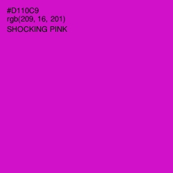 #D110C9 - Shocking Pink Color Image