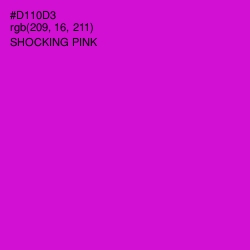 #D110D3 - Shocking Pink Color Image