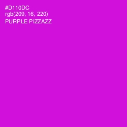 #D110DC - Purple Pizzazz Color Image