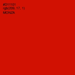 #D11101 - Monza Color Image