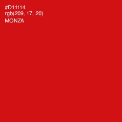 #D11114 - Monza Color Image