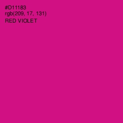 #D11183 - Red Violet Color Image