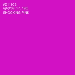 #D111C3 - Shocking Pink Color Image