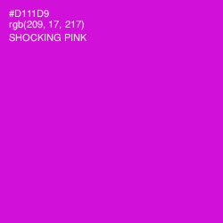 #D111D9 - Shocking Pink Color Image