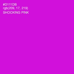 #D111DB - Shocking Pink Color Image