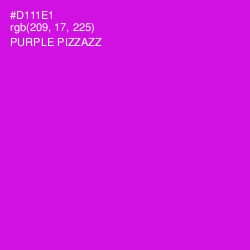 #D111E1 - Purple Pizzazz Color Image