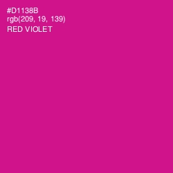 #D1138B - Red Violet Color Image