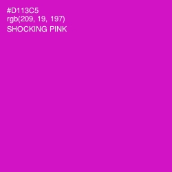 #D113C5 - Shocking Pink Color Image