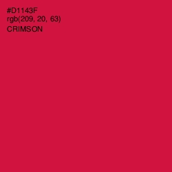 #D1143F - Crimson Color Image