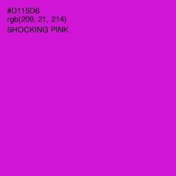 #D115D6 - Shocking Pink Color Image