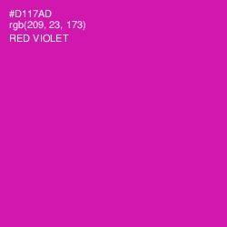 #D117AD - Red Violet Color Image