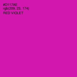 #D117AE - Red Violet Color Image