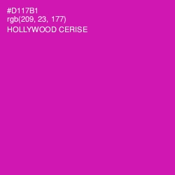 #D117B1 - Hollywood Cerise Color Image