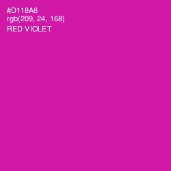 #D118A8 - Red Violet Color Image