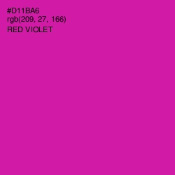 #D11BA6 - Red Violet Color Image