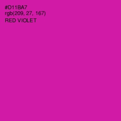 #D11BA7 - Red Violet Color Image