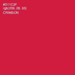 #D11C3F - Crimson Color Image