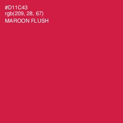 #D11C43 - Maroon Flush Color Image