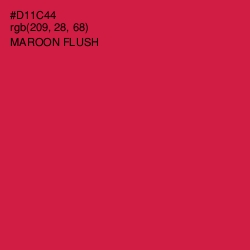 #D11C44 - Maroon Flush Color Image