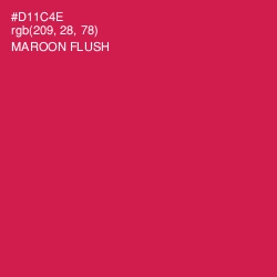 #D11C4E - Maroon Flush Color Image