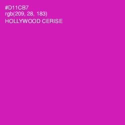 #D11CB7 - Hollywood Cerise Color Image