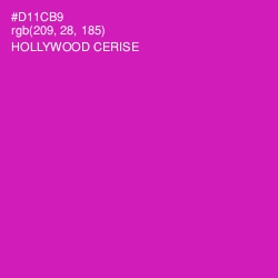 #D11CB9 - Hollywood Cerise Color Image