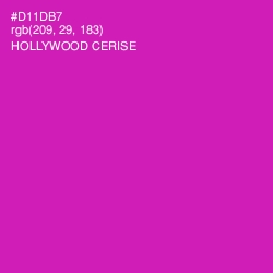 #D11DB7 - Hollywood Cerise Color Image