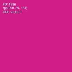 #D11E86 - Red Violet Color Image
