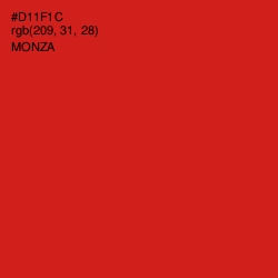 #D11F1C - Monza Color Image