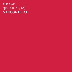 #D11F41 - Maroon Flush Color Image