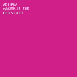 #D11F8A - Red Violet Color Image