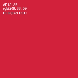 #D1213B - Persian Red Color Image