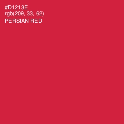 #D1213E - Persian Red Color Image