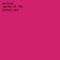 #D1216C - Cerise Red Color Image