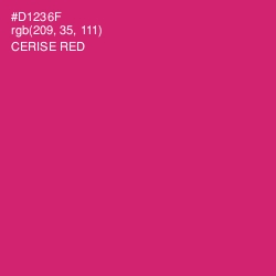 #D1236F - Cerise Red Color Image